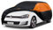 GUNHYI Hatchback Car Cover Waterproof Breathable, Outdoor Car Cover Rain Dust Sun UV Protection Universal fit Mini Clubman, VW Golf, Ford Focus Puma, Vauxhall Astra, etc. Fit Hatchback (415 To 450cm)