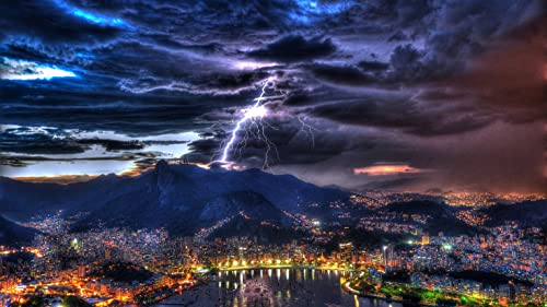 Puzzle 1000 Teile Gewitter In Rio De Janeiro Brasilien 75 * 50Cm