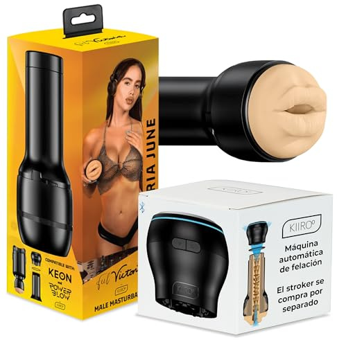 KIIROO PowerBlow Automatischer Masturbator inkl. Feel Victoria Mouth Sleeve – Interaktive Maschine – Verbindung mit interaktiven Inhalten über FeelMe AI – Intensitätssteuerung – Einfache Anwendung | Incl Feel Victoria Mouth Sleeve, interaktive Blowjob-Maschine, verbinden Sie mit interaktiven Inhalten für Erwachsene über
