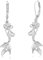 Mädchen Creolen 925 Sterling Silber Tier Meerjungfrau Ohrringe für Damen Kinder Kleine Creolen Kreis Ohrringe Tier Anhänger Schmuck für Tochter Kinder