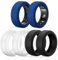 6 Stück Protector Kompatibel Mit Oura Gen 4/3, SAMSUNG Galaxy Ring, RingConn2&1 - Anti-Sturz Silikon Ringschutz Hülle (Schwarz*2+Transparent*2+Blau*2, S für 5-10)