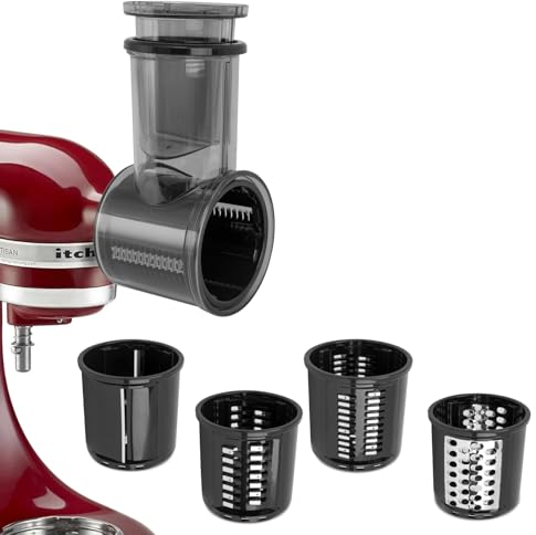 Trancheuse/broyeur pour mixeur KitchenAid, râpe à fromage, accessoire pour machine à salade, hachoir à légumes avec 5 lames