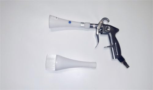 Profi Druckluft Reinigungspistole mit Rotationstechnik – Ausblaspistole aus Aluminium mit Wirbel-Effekt, zwei Düsen, für Autoaufbereitung, Werkstatt & Industrie