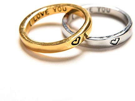 PULABO Ring Set Paar Ringe Damen Herren Accessoires Hand Dekoration Ehering Modisches Geschenk Langlebig Im Gebrauch Beliebt