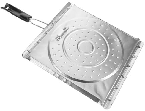 PAMINGONO Tostadora De Inoxidable Plegable Para Parrilla Bandeja Asar Para Acampar Quesadillas Arepas