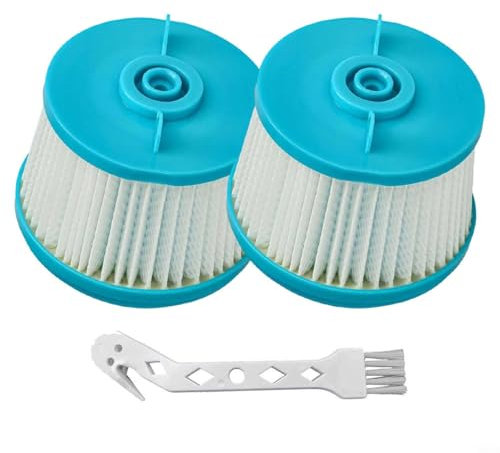 Lot de 2 filtres de rechange pour aspirateurs Invictus X9 X8 X4 avec brosse, système de filtration haute efficacité pour aspirateurs verticaux sans fil, lavables