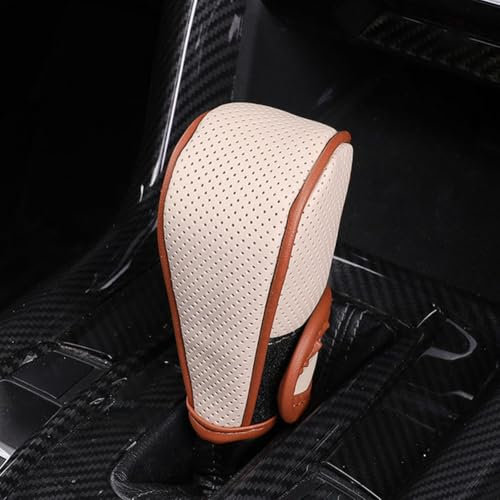 SRTMIRJJ Auto Schaltknauf Abdeckung für Volvo V40 2013, Universal Schalthebel Abdeckung, Auto Schaltknauf Schutz rutschfeste ÜBerzug,G