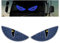 LIUZHIPENG Luz LED de ojos de diablo para parabrisas de coche, camión, grande, USB, dinámico, luces de ojo de diablo para pantalla de ventana de automóvil, accesorios de coche para hombres