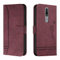 Funda con tapa para teléfono móvil compatible con Nokia 2.4, funda protectora de TPU a prueba de golpes, funda de piel sintética de poliuretano, funda de piel sintética con tapa magnética, tarjetero