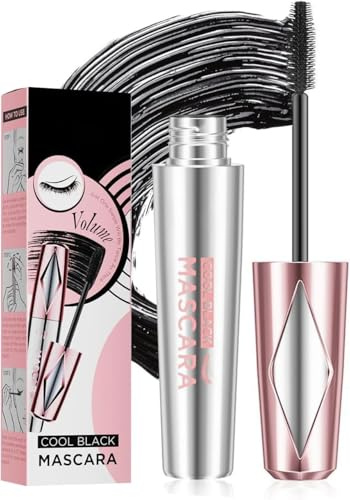 Lash Diamond Glitter Mascara - Glitzernde & Glänzende Wimperntusche mit Funkelnden Partikeln, Perfekter Schimmer-Effekt Verlängerung &Volumen, Wasserfeste für Abend & Party,Hochzeit (Schwarz)