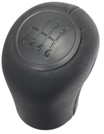 GZPARTB Pomo De Palanca De Cambios, Transmisión Manual De 6 Velocidades Para MERC-edes W639 VITO, Cuero Negro, 2003-2010