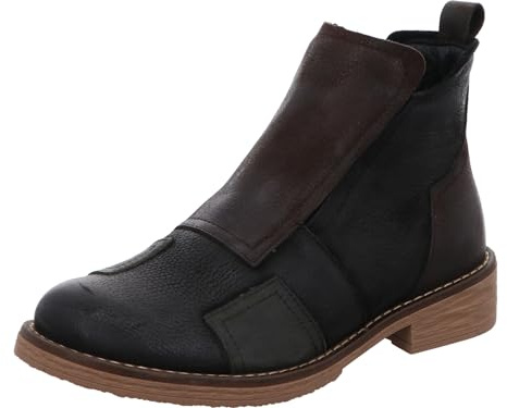 Gemini Damen Stiefelette aus Leder im Patchwork Design 364195-03