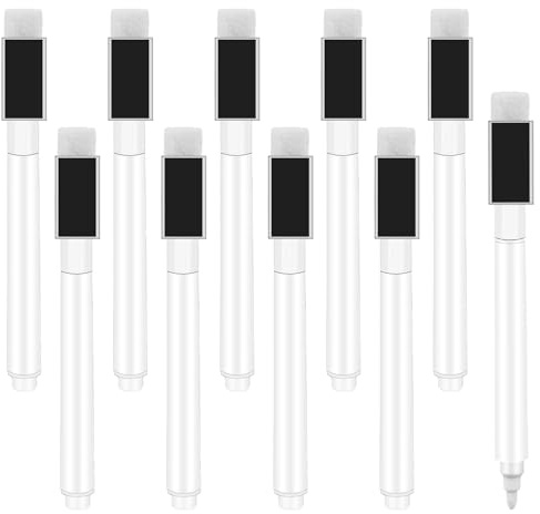 10 Stück Whiteboard Marker Folienstift Abwischbar Trocken Abwischbare Marker Folienstift Abwischbar Magnetische Stifte Trocken Magnetische Whiteboards Stifte für Zuhause Schule Büro
