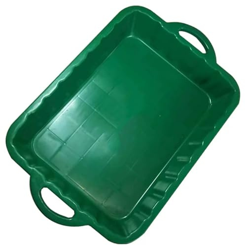 14L Auffangwanne Kunststoff, Ölauffangwanne Kfz, Perfekt für Saubere Böden in Garagen und Einfahrten, 60×39×10 cm