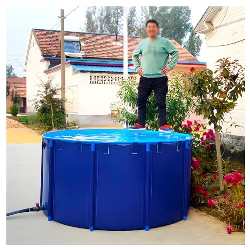 Piscina acquario grande, Laghetto for pesci in PVC blu 1,5x0,6 m