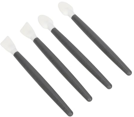 Chrees Bastoncini di cotone riutilizzabili in silicone, set innovativo per la pulizia precisa del trucco degli occhi, adatti per la casa e i viaggi, colore nero