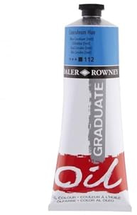 Daler-Rowney Graduate Oil Paint, Aluminium Tube, 6.76oz - 200 ml, Coeruleum Hue