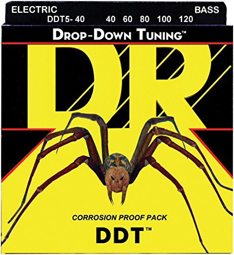 DR Strings DDT Electric Bass Guitar Strings - .040-.120 Light