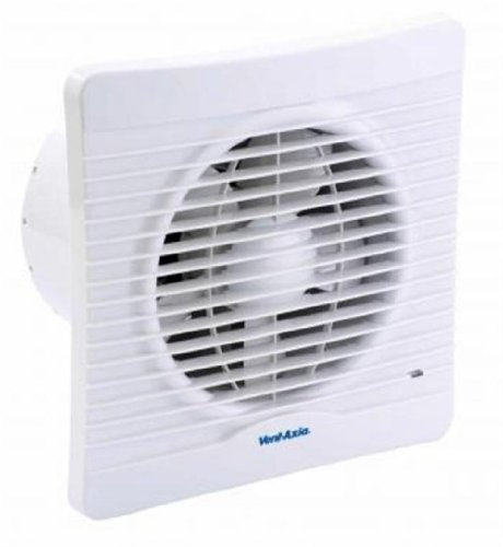 Vent-Axia 454060B Silhouette 150XT Extractor Fan with Timer for 150mm/6 Duct, 20 W, 24 V