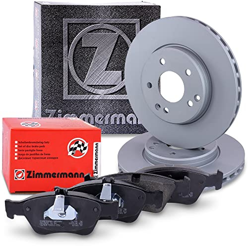 ZIMMERMANN Bremsenset Vorderachse inkl. Bremsscheiben Belüftet Ø 288 mm + Bremsbeläge vorne Kompatibel mit MERCEDES C-Klasse (W202) (S202), CLK, E-Klasse (W210), E-Klasse T-Model (S210), SLK (R170)