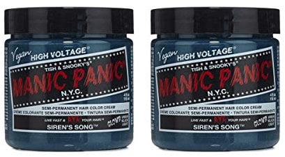 Manic Panic Siren's Song Classic Creme, Vegan, Cruelty Free, Green Semi Permanent Hair Dye 2 x 118ml
