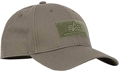 Alpha Industries Herren VLC Cap Unisex Basecap Baseballkappe, Dark Green, Verstellbar