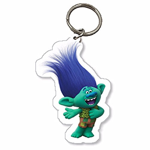 Trolls Kinder Branch Charakter Schlüsselanhänger (Einheitsgröße) (Grün/Blau)