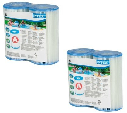 Intex N/AA Lot de 2 Cartouches filtrantes de Type A pour Piscine, Lot de 2, Marron/A