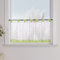 Yujiao Mao 1er-Pack Voile Scheibengardine mit Schlaufen HxB 30x120cm Grün
