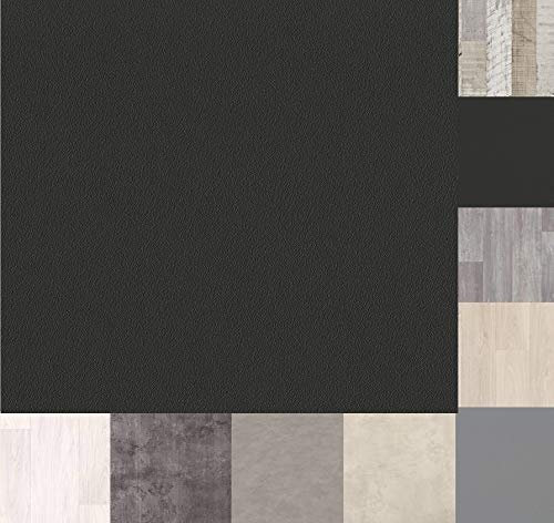 MadeInNature Bodenbelag aus PVC / Teppich für Innenräume/Boden aus rutschfestem Vinyl, klein und groß (Anthrazit, 1 x 4 m)