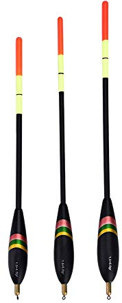 Waggler Posen Vorgebleit, Angelschwimmer Grobfischschwimmer, Angelköderschwimmer Bobbers 3-teiliges beladenes Waggler-Schwimmgerät Angelschwimmer-Set, Gewichtete Angelschwimmer