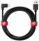 JuicEBitz USB to Angled USB C Cable 5m, Fast Charger USB Phone Cable Compatible with Samsung Galaxy USB-C Mobile Phone, Tablet, Nintendo Switch, Sony Xperia, Nokia, LG and more - Black