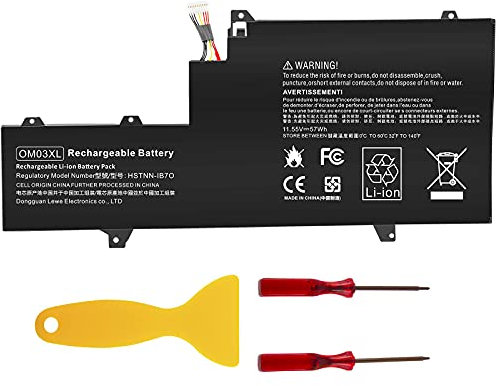 Futurebatt OM03XL HSTNN-IB7O 863167-171 Batterie pour ordinateur portable HP EliteBook x360 1030 G2 Series Notebook.HP OM03XL 3057XL 863167-1B1 863167-171 863280-855 HSN-I055 4C HSTNN-IB77 0