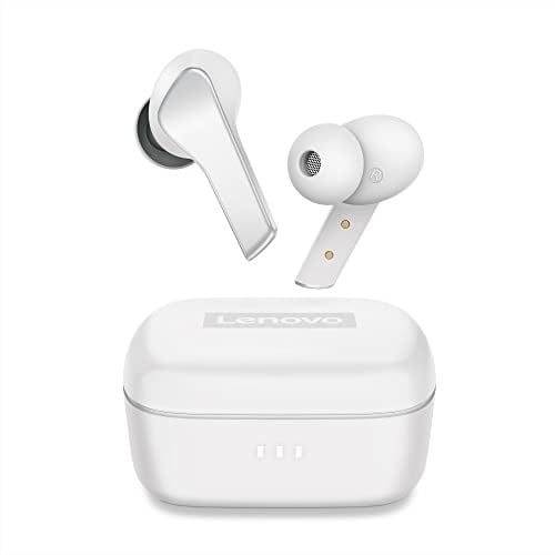 Lenovo Smart True Wireless Earbuds with Smart Switch, Fast Pairing, Active Noise Cancelling with Wireless Charging Case, Earbuds Playtime