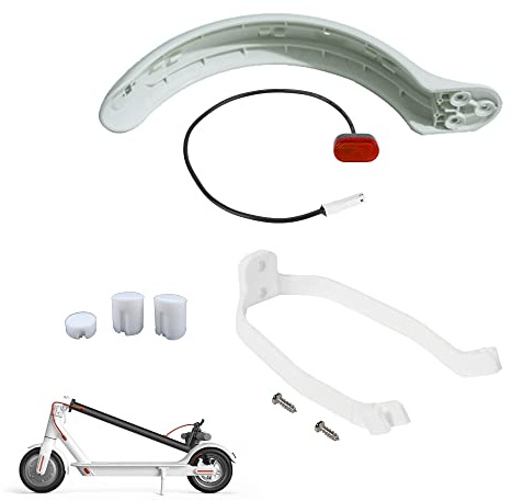 Fututech Schutzblech-Set hinten für Xiaomi M365 Pro, Rücklicht, Staubschutz, Bremslicht, Scooter, Zubehör für Elektroroller, Ersatzteil