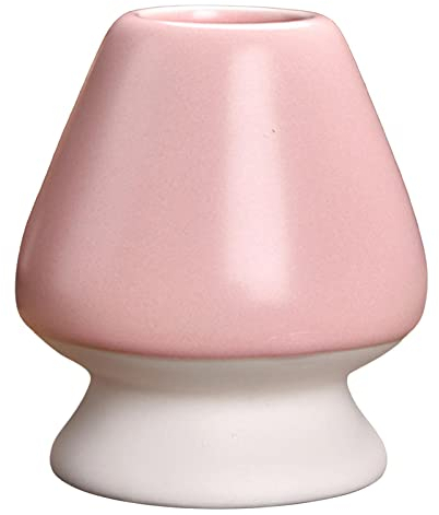 MagiDeal Porte-Fouet à en céramique Traditionnel Chasen Stand Matcha Chasen Fouet Stand pour Les Professionnels, Rose