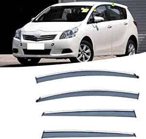Auto Windabweiser für Toyota Verso 2011-2022 Autofenstervisiere Regenschutz Vent Visier Seitenwindabweiser Rauchabzug Schatten Zubehör 4Pcs