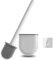 Toilet Brush,Silicone Toilet Brush,With Holder Wall Mounted,with No-Slip Long Handle uick,Drying,Professional Deep Cleaning toilet brushes for bathroom (1pack)
