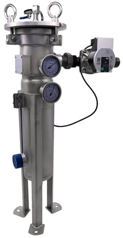 Magnetischer Schlammentferner Aus Edelstahl 33/42-11/4 Mit 4 M3/h Umwälzpumpe Und 50 µm Filterbeutel - 10 Stangen