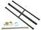 Americangaslogs Braciere rettangolare a gas e bruciatore a gas H-Burner H con 3 tubi (45,7 cm) brevetto applicato