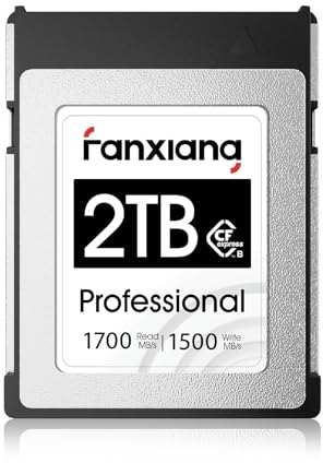 fanxiang 2TB CF express Type B Card, CFexpress Memory Card, Up to 1700MB/s Read, 1500MB/s Write, Compact Flash Card for Professional Photographer -CFE01