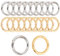ReaJoys Runde Karabiner 20 Stück Metall Karabiner Rund Ring 25mm O Ringe Karabinerring Schlüsselring für Handtasche DIY Handwerk Zubehör