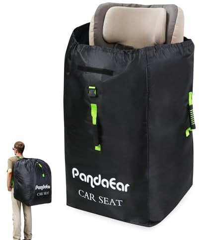 Pandaear Transporttasche Kinderwagen SchutzhüLle Flugzeug, Buggy Tasche, Wasserabweisende Kinderwagen Tasche Flug, SchutzhüLle Babyschale mit Schultergurt für Babyschalen & SitzerhöHung