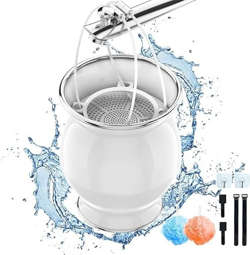 Filtro da bagno per vasca, filtro a sfera da bagno a 9 fasi, rimuove i contaminanti, filtro dell'acqua per vasca da bagno per depuratore d'acqua, filtro doccia per capelli e pelle più sani,