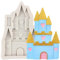 MINFEIDMS Moule à fondant en silicone Cendrillon en forme de château pour décoration de gâteau en sucre pâte polymère argile