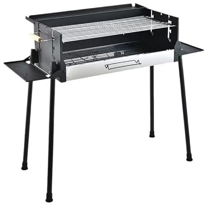 TOTIKI Holzkohlegrill Holzkohlegrill, Außengrill, Räuchergrill, Perfekt Für Camping-Picknicks, Grillabende Im Hinterhof BBQ Grill