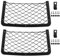 ASelected 2 Pcs Storage Nets for Campervans Car Storage With 2 Hooks Net Storage Nets,With Plastic Frame for Storing Phone Water Bottle Toiletry(18X36Cm)
