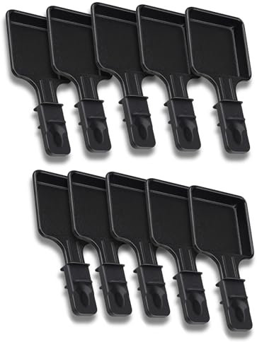 SOS Accessoire Poêlons à Raclette Antiadhésive | Lot de 1 à 12 | Mini Raclette Carré | Compatible avec Appareil à Raclette Tefal | Design Ergonomique et Facile à Net