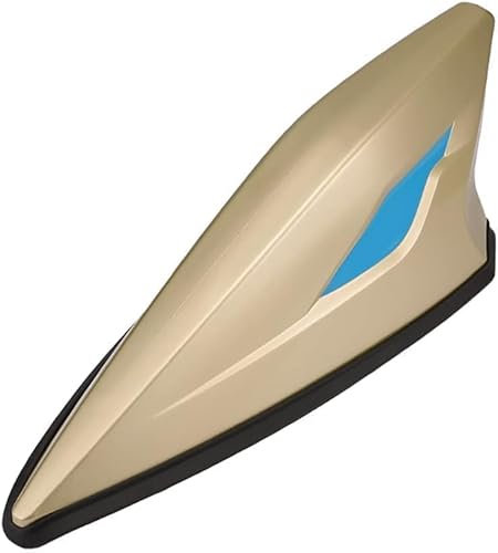 FNGPUK Antenne d’aileron de Requin de Voiture, pour Peugeot 307 2005-2008, Puissante Am FM Radio Décorer en Forme D'aileron de Requin Accessoire Voiture,F