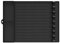 Grillmatte, 42,5 x 30 cm, Grill-Seitenablagematte, Silikon-Grillwerkzeug-Matte, Grill-Seitenablagematte, Silikon-Grillzubehör für Grill, Outdoor (BK)